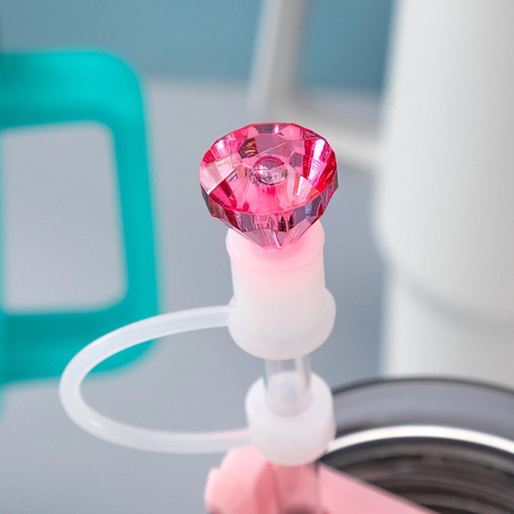 Bouchon De Paille En Silicone Avec Nœud Bleu Pour Stanley 76,2 Et 1,2 L