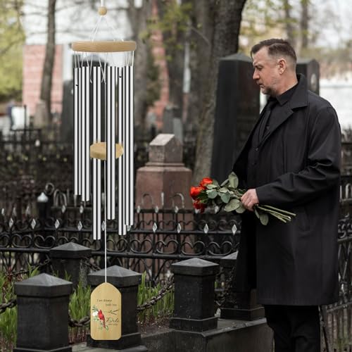 Image of ASTARIN Personalized Wind Chimes Outdoor Large Deep Tone,Large Customized WindChimes for Outside Tuned Relaxing Soothing Low Bass,Memorial Wind Chimes Sympathy for Mom Dad