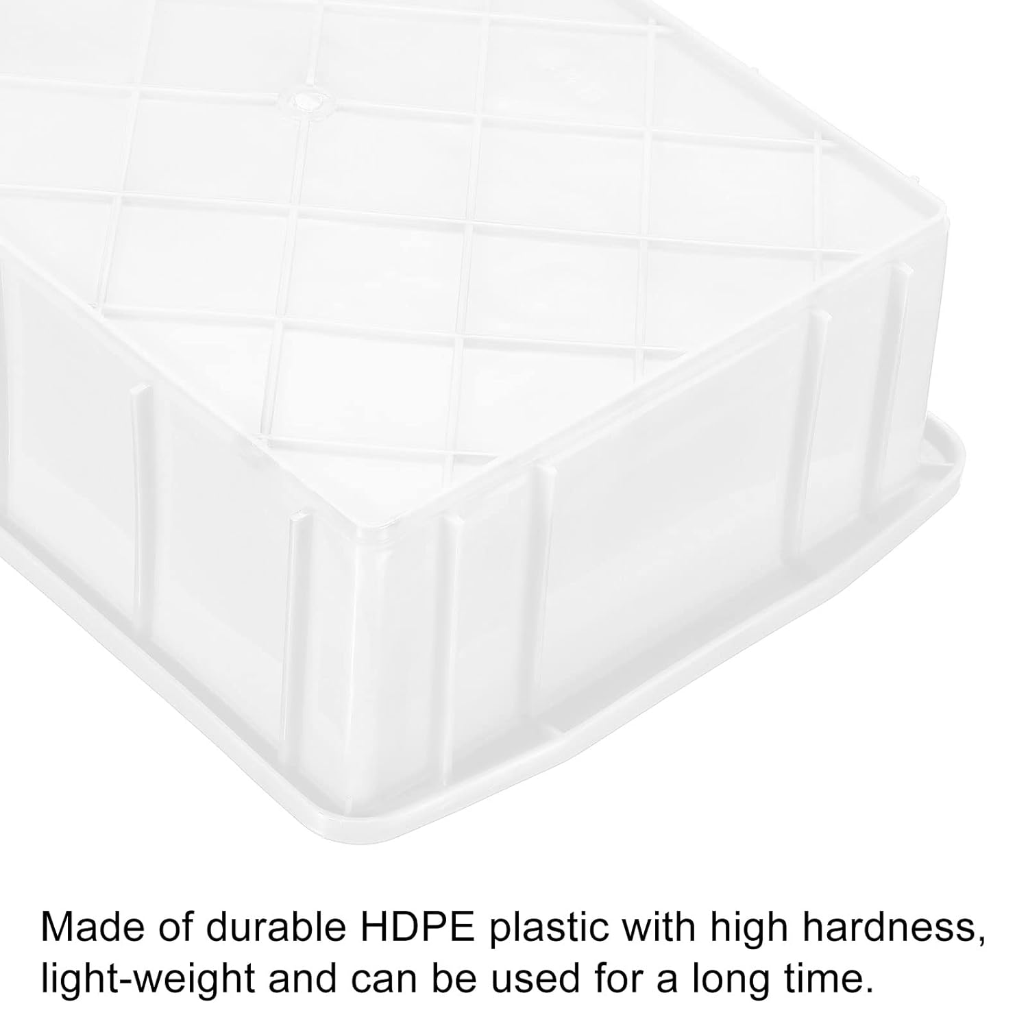 Generic 10"x7"x3" Plastic Lab Tray, Rectangle Utility Stackable Box Crafts Organizer White for Tools Storage