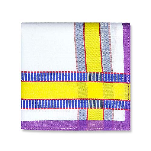Men\'s Soft Cotton Handkerchiefs with Assorted Color 6 Piece Gift Set by Zenssia - Thumbnail 4