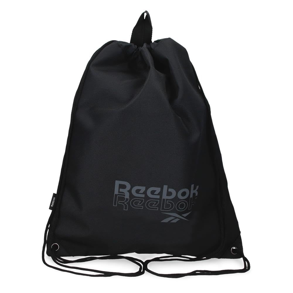 Reebok ONA Backpack Sack Black 39x50cm Polyester 19.5L by Joumma Bags