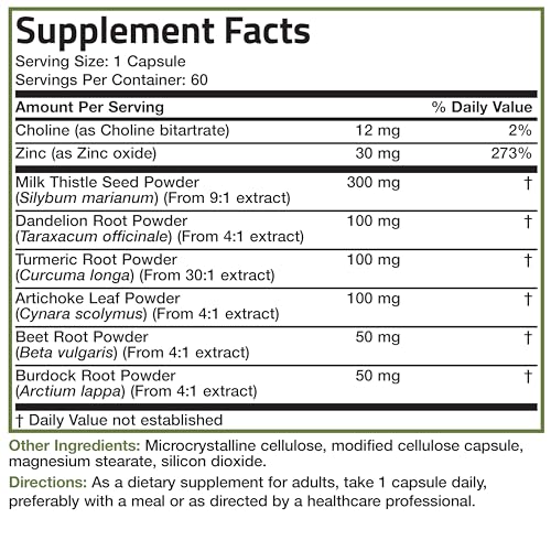Bronson 1213-60 Liver Detox Advanced Detox & Cleansing Formula Supports Health Liver Function thumb #7