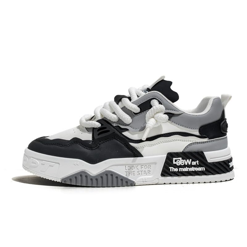 Men's Non Slip Work Shoes - Work Safety Footwear, Food Service Work Sneakers, Lace-Up Breathable Work Shoes for Men's Fashion Sneakers