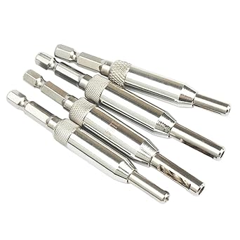 CALANDIS? Center Drill Bits Door Self-centering Hinge Hole Opening Drill Bit 4pcs/set