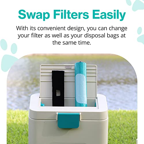 Image of PawPail Activated Carbon Filter - Pet Odor Eliminator for Home, Litter Box, & Trash Can - Odor Absorber for Strong Odor - Lasts Up to 3 Months - For Pet Waste Station (Pack of 2)