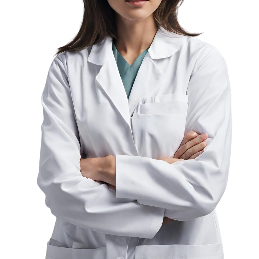 uniformxpress Lab Coat | Doctor's Apron | Premium Long Sleeve Lab Coat for Students, Medical Professionals and Scientists-picture-51