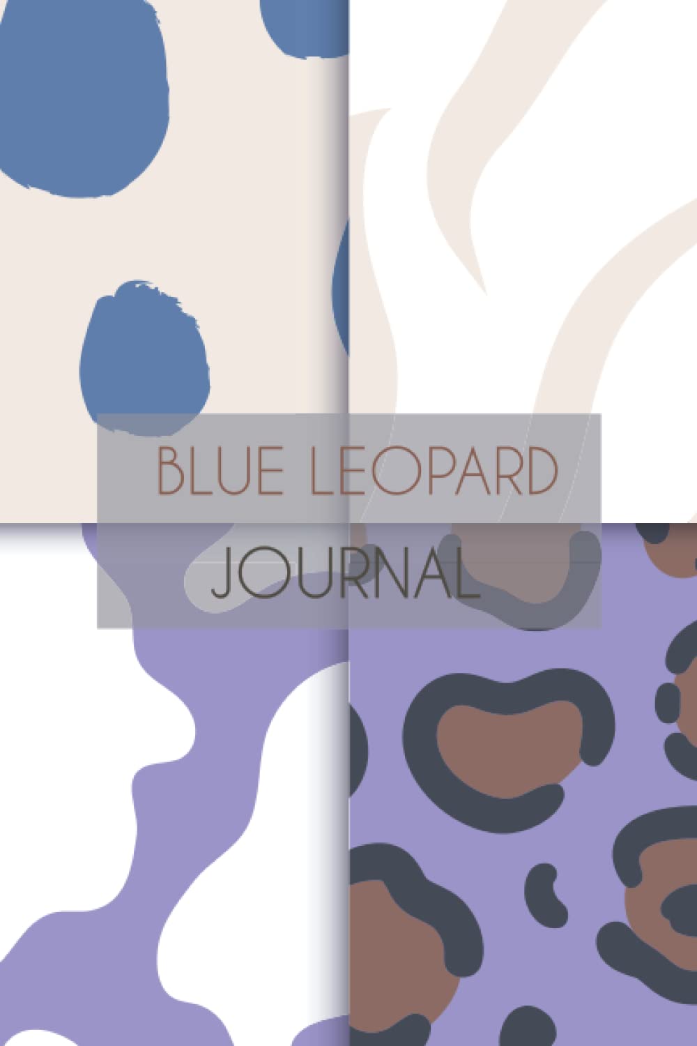 Blue leopard journal: Composition Book, Journal, 6"x"9 inches, 100 Pages, Blank lined journal, Leopard Print Design-Classic