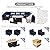 Rattaner 9 Pcs Outdoor Furniture Sets Patio Sectional Couch with 45-Inch Fire Pit Patio Furniture Set 60000 BTU Propane Fire Pit Table with No-slip Cushions and Waterproof Cover, Blue