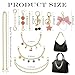 SMUOBT 12Pcs Gold Purse Chain Bag Chains - Adjustable Metal Replacement Bag Extender Charm Chain for Tote Shoulder Bags, Crossbody Handle Straps & Women's Purse Charms, Handbag Strap Accessories ﻿