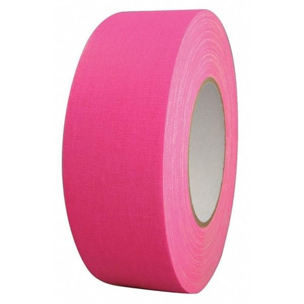 Polyken 510 Rubber Premium Grade Gaffer's Tape, 45m Length x 48mm Width, Neon Pink by Polyken