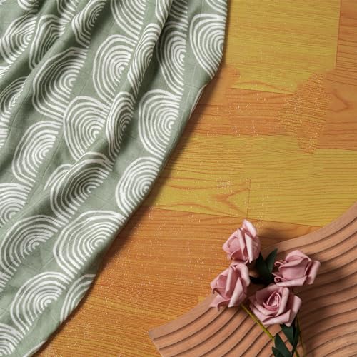 Image of Muslin Swaddle Blanket, 100% Viscose Made from Bamboo Muslin Swaddle Blankets for Boys and Girls, Baby Receiving Swaddles, Unisex Receiving Blanket Newborn Gifts (Rainbow)