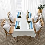 Platzsets (4er Set Platzset), Abwischbar 45x30cm rutschfest Platzdeckchen,Im Freien, Blick von Carate Urio Stadt Com,Premium Hitzebeständig und Abgrifffeste Tischmatte Abwaschbar für Küche Speisetisch