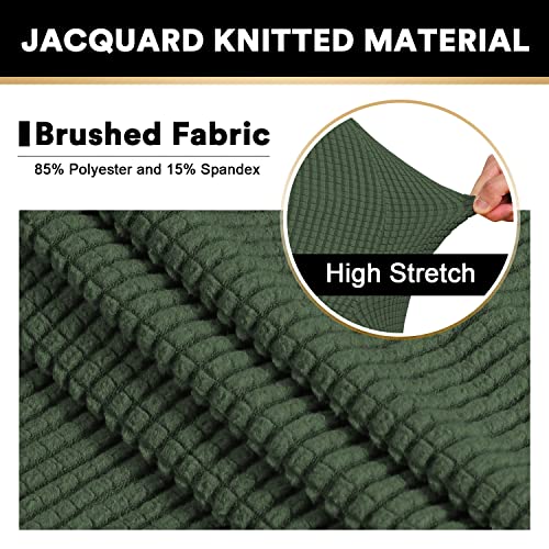 Princedeco PART-PDSOFA1P-3BRONZEGREEN Stretch Sofa Cover Slipcover Couch Covers thumb #1