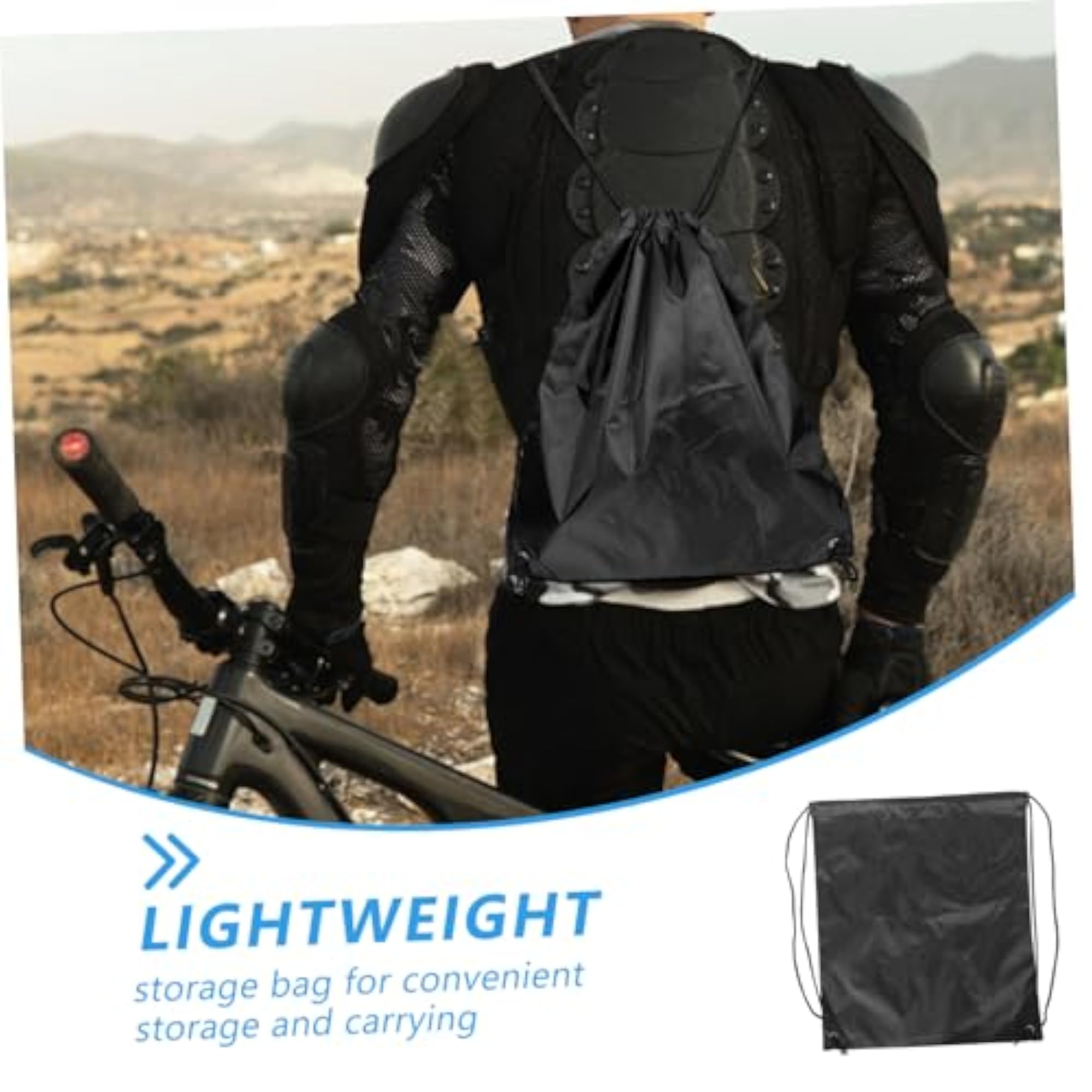 Lightweight Drawstring Storage Bag for Cyclists