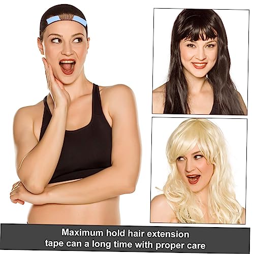 FRCOLOR 60 Peças/5 Folhas Fita De Filme De Extensão De Cabelo Sem Costura Em Extensão De Cabelo Fita