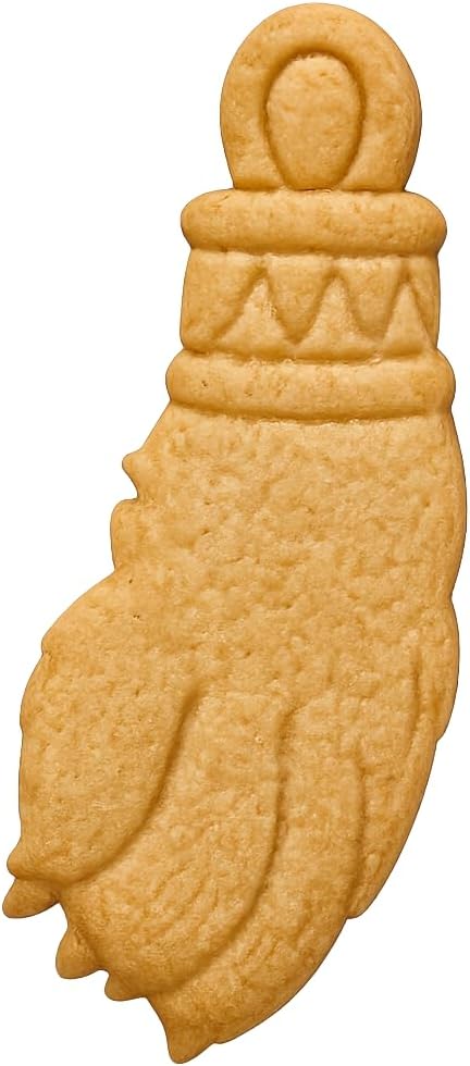 Mighty Gadget Lucky Rabbit Foot Cookie Cutter & Stamp - 4x1.8" Unique Design for Whimsical Treats (Random Color)