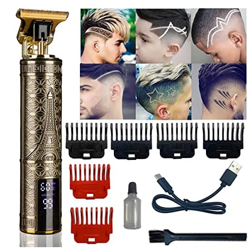 goldseaside Zero-Gap T-Blade Clippers with LED