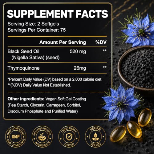 Navobary Black Seed Oil Softgels
