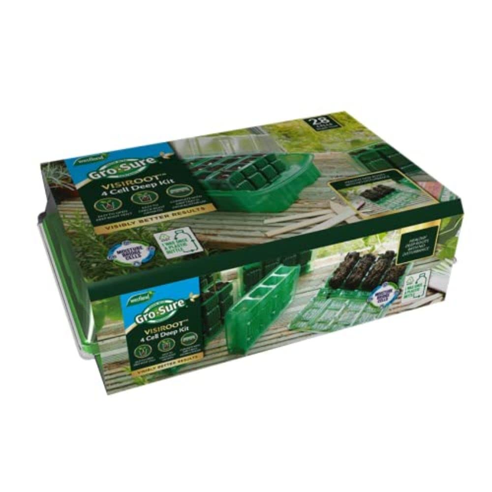 Gro-Sure 70200242 Visiroot 4 Cell Deep - Kit Propagation, Green