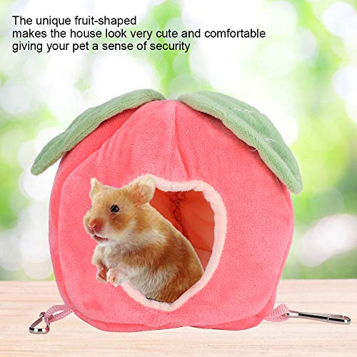 Hamster Slaapzak, Kleine Huisdier Warme Hangmat Slaapnest Fruitvormige Kooi Hamster Suiker Zweefvliegtuig voor… - Image 5