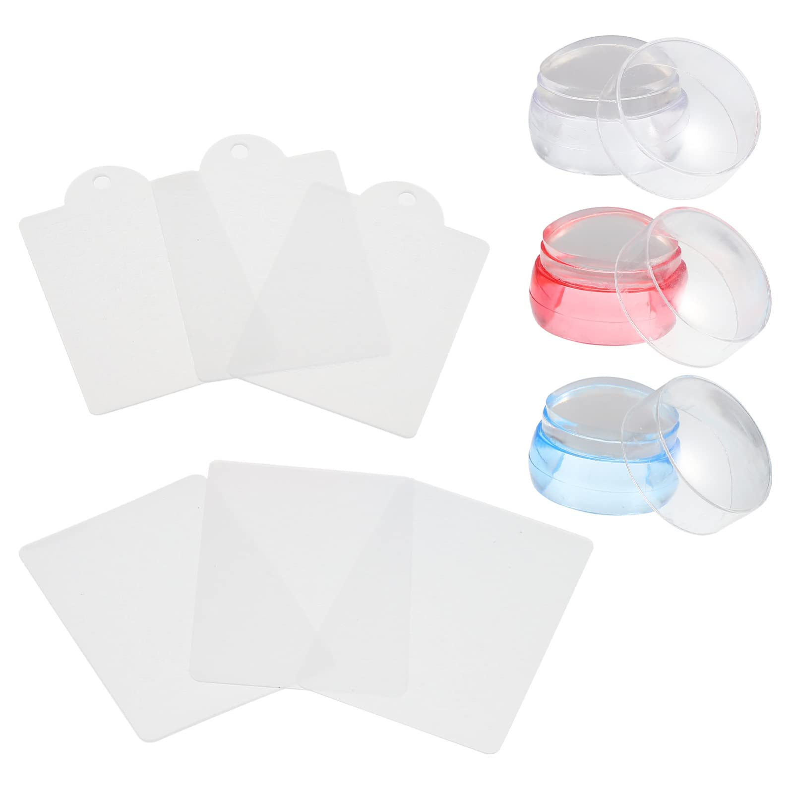 FRCOLOR 9sets Stamping Per Nail Art Stamper Silicone Piastre Per Unghie Per Manicure Design e Facile Usare Per Decorazioni e
