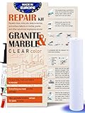 Marble, Granite & Quartz Countertop Repair Kit (Clear) - Fix Your Defects Like a Pro I Suitable for Most Repairs I Fix Broken Chips in Minutes