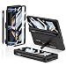 Produktbild CeeEee Samsung Galaxy Z Fold 4 Hülle 5g 360 Grad Vollschutz Case Built in Bildschirm Schutz Handyhülle mit S Pen Halter und Kickstand Scharnier Schutzhülle, Schwarz