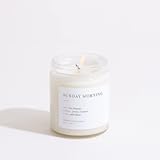 Sunday Morning Jar Candle - Luxury Scented Candle&comma; Vegan Soy Wax&comma; Hand Poured in The USA&comma; 50 Hour Slow Burn Time - 7&period;5oz