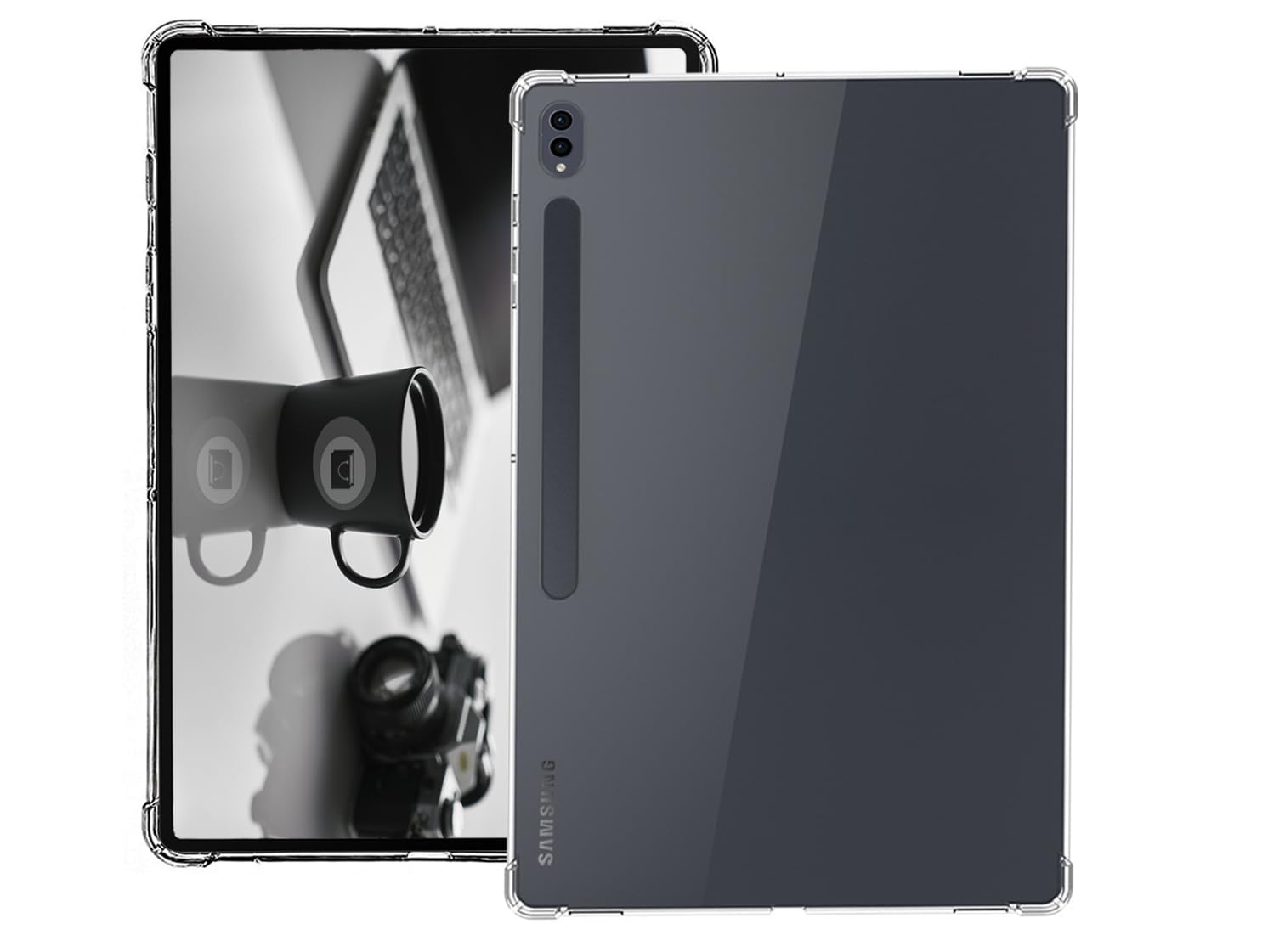 ORRINKART Transparent Back Cover for Samsung Galaxy Tab S10 Ultra/ S9 Ultra/ S8 Ultra - 14.6 inch Flexible TPU Back Cover (B0CK8L225K) Amazon Price History, Amazon Price Tracker