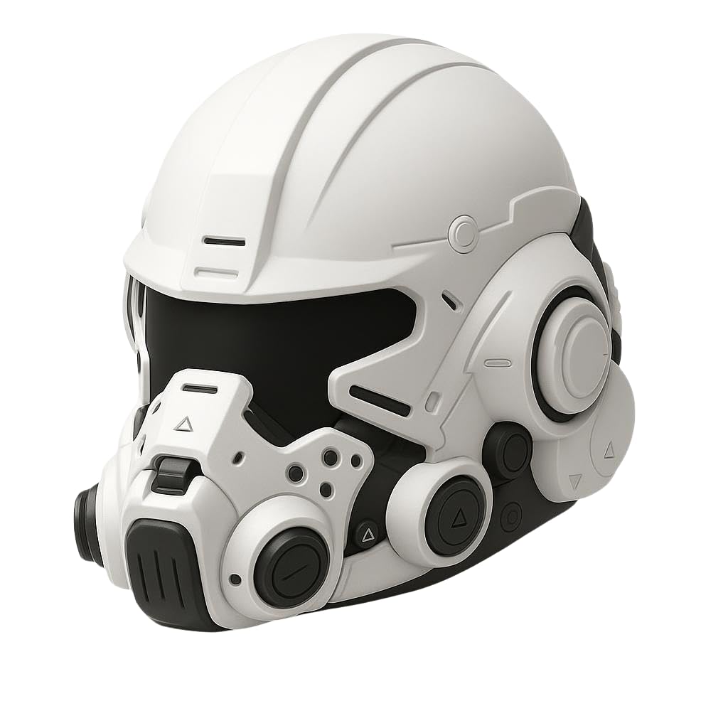 KarcDeluxe Resin Mask Advanced Helmet for Men Halloween Cosplay Props