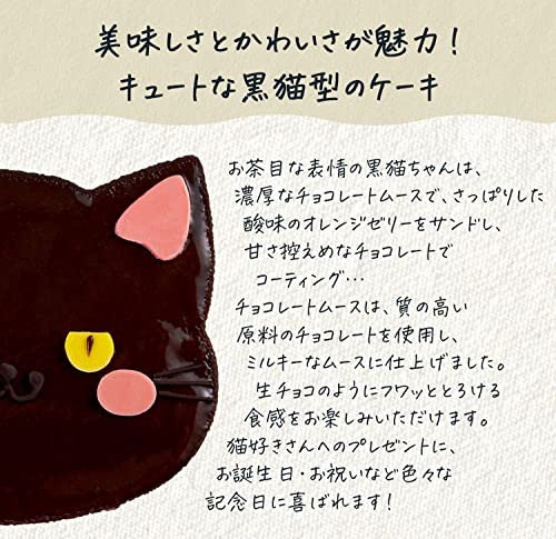 Amazon.co.jp: 猫型 ケーキ ホール 4号 クロ 黒猫 オレンジ