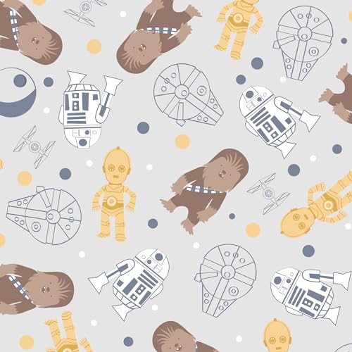 Image of Lambs & Ivy Star Wars Signature Millennium Falcon 100% Cotton Fitted Crib Sheet