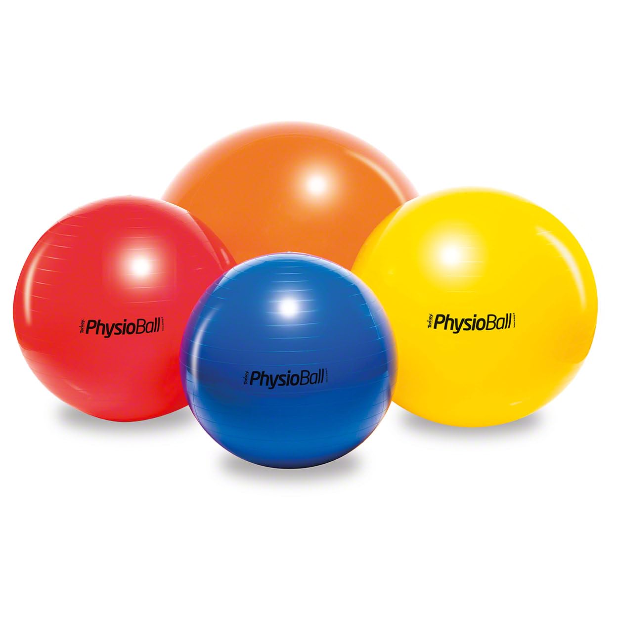 Sport-Tec PEZZI Gymnastikball Set, ø 105 cm, gelb, inkl. Power Pump, Sitzball