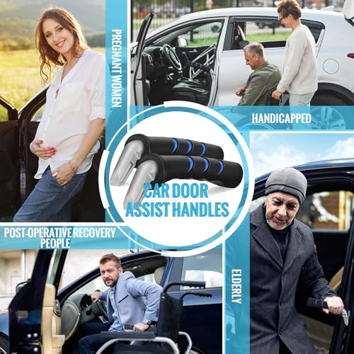 Milifox Ausstiegshilfe Auto, Einstiegshilfe Auto Senioren, Mobilitätshilfe Haltegriff Griphelfer Aufstehhilfe für ältere Menschen Behinderten, 2er Pack