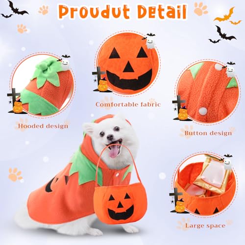 Disfraz Halloween Calabaza para Perro Talla M 2 piezas miniatura 3