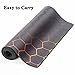 Black Gold Honeycomb Desk Pad Mouse Pad,Extend XL Mouse Mat with Stitched Edges,Non-Slip Rubber Base Large Mousepad for Office PC Keyboard Laptop and Home Work Desk Mat(31.5X11.8 in)