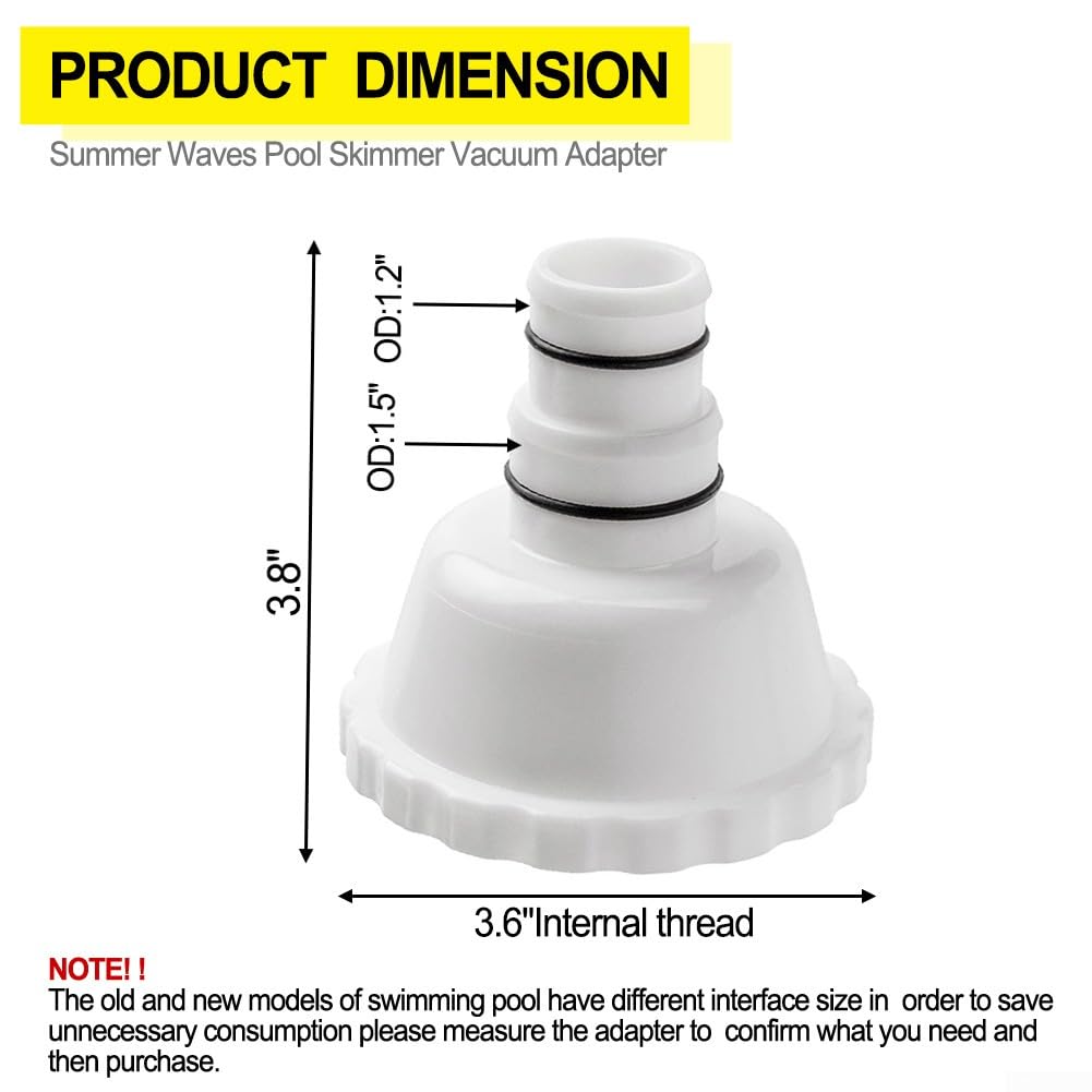 Adaptateur d'aspirateur RP/RX Skimmer de rechange pour Summer