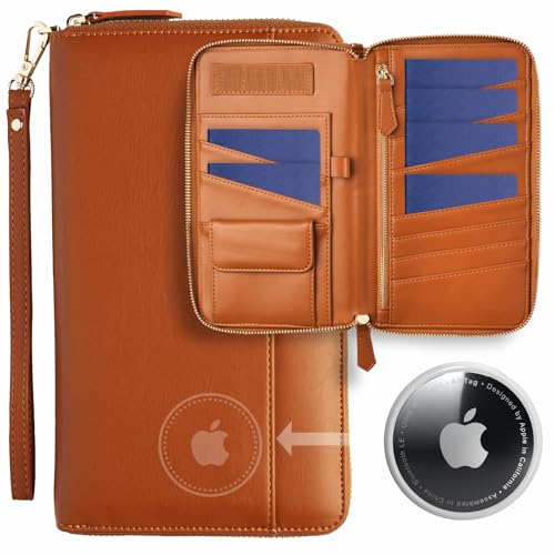 Image of Travel Document Organizer - RFID Passport Wallet Case Family Holder Id Wristlet