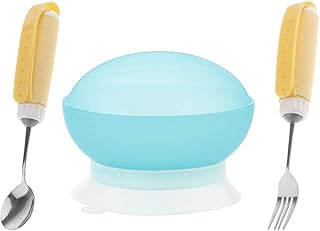 Hellery 3-częściowy zestaw naczyń dla seniorów z motywem artretyzmu Parkinson 's seniorów, łyżka, widelec