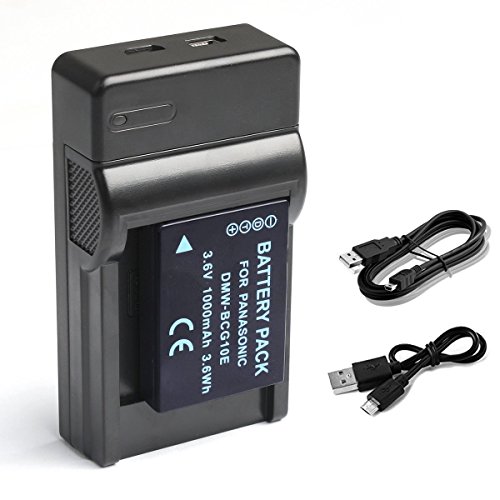 BPS DMW-BCG10E Li-ion Battery + USB Charger for Panasonic Lumix DMC 3D1, TZ6, TZ7, TZ8, TZ10, TZ18, TZ19, TZ20, TZ25, TZ30, TZ35, ZR1, ZR3, ZS1, ZS3, ZS5, ZS6, ZS7, ZS8, ZS9, ZS10, ZS15, ZS19, ZS20, ZS25, ZX1, ZX3 Digital Cameras