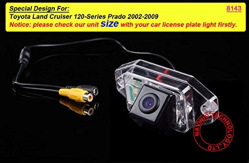 Image of Navinio HD CCD Chip Car License Plate Rear View Reverse Backup Parking car Camera for Land Cruiser 120 Series Prado Waterproof Night Vision Clear Solution