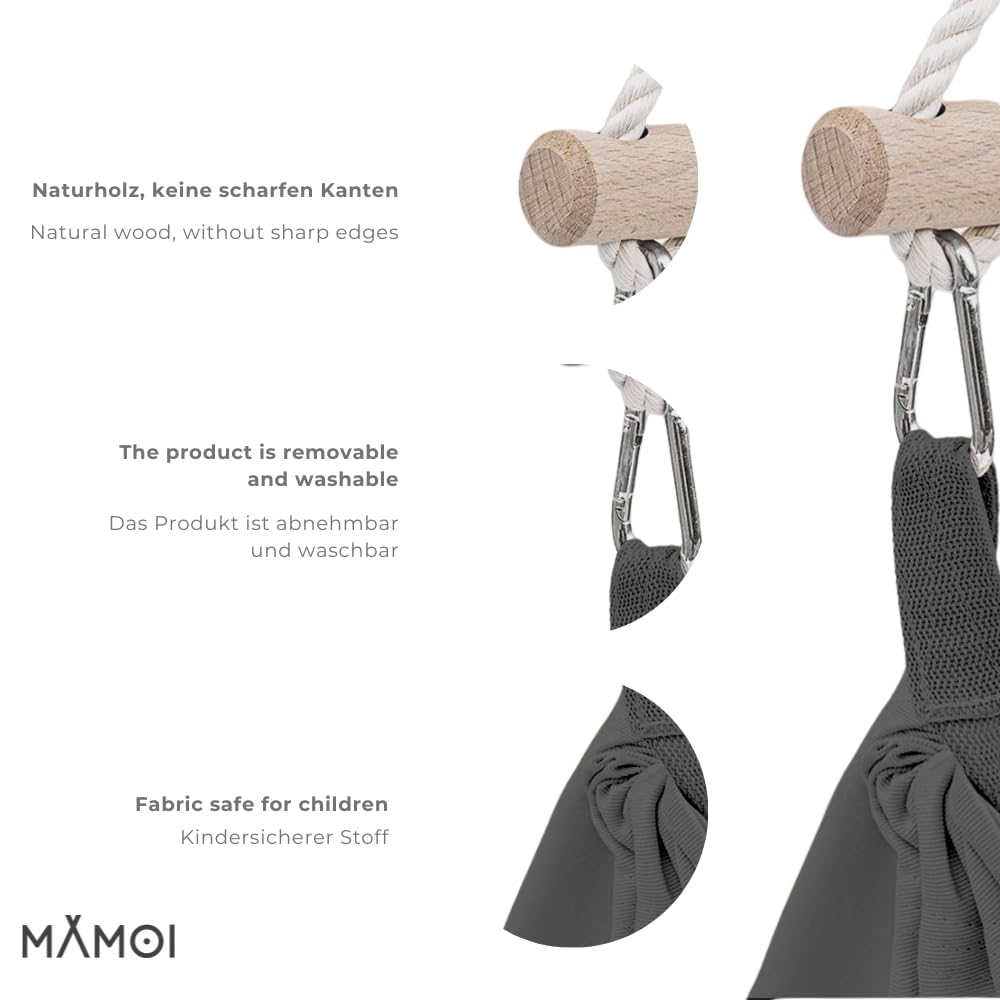 Hängewiege für EIN Baby | Federwiege für EIN Baby | Wiege | Hammock | Federwippe | Baby Federwiege | Hängematte | ECO | Made in EU