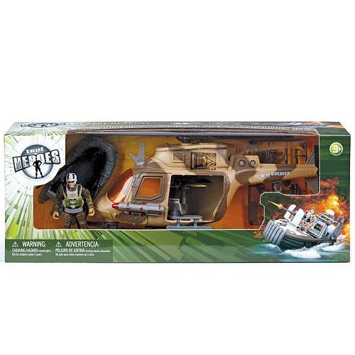 Toys R Us True Heroes Sentry Outpost Playset - Helicopter