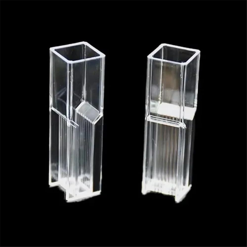 100 sztuk spektrofotometr 1,5 ml z półplastikową ścieżką optyczną, zakres 10 mm, 340 ~ 750 nm sprzęt laboratoryjny