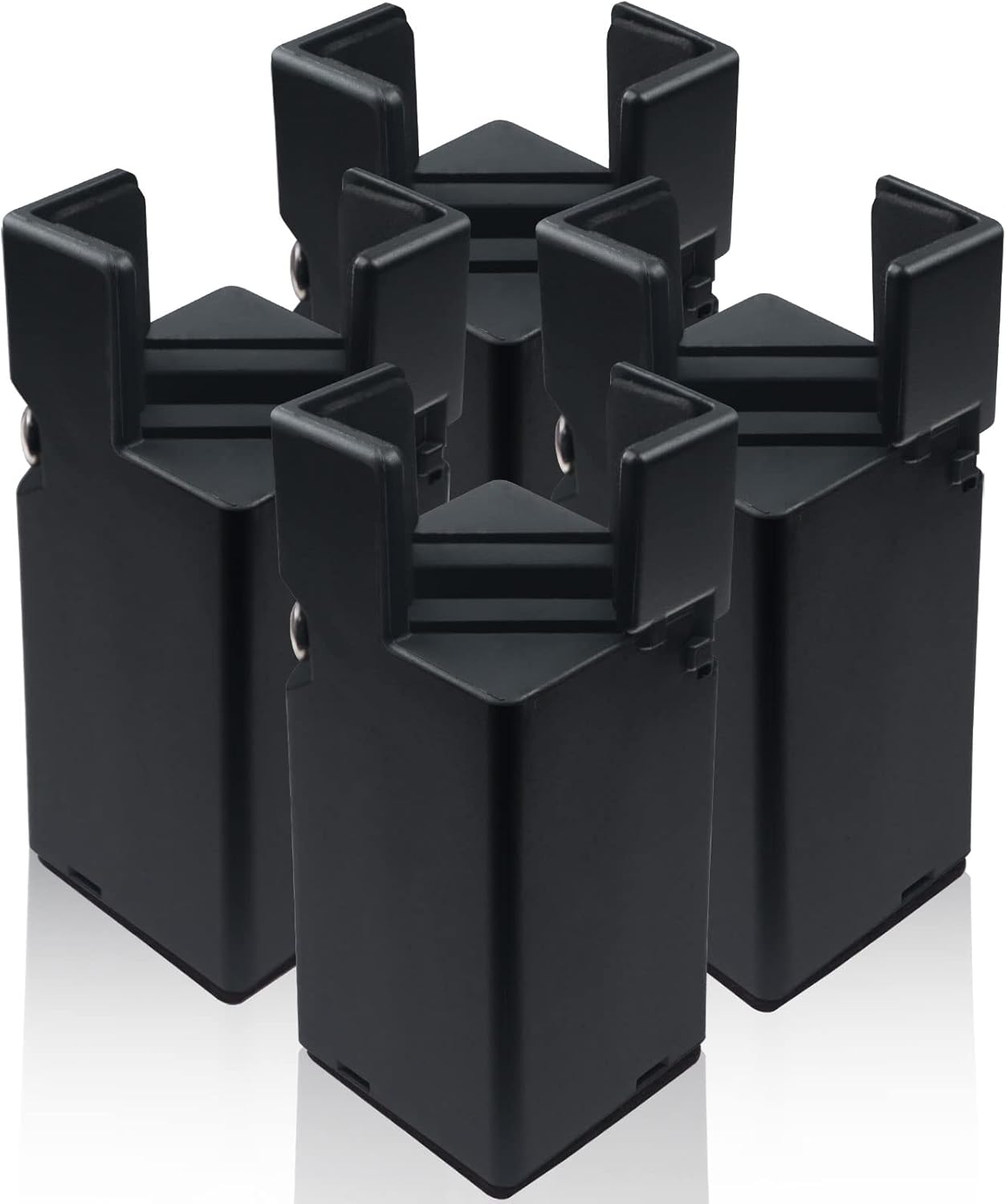 4Pcs Adjustable Furniture Risers with Screw Clamp, Sturdy Desk Risers for Desk Legs