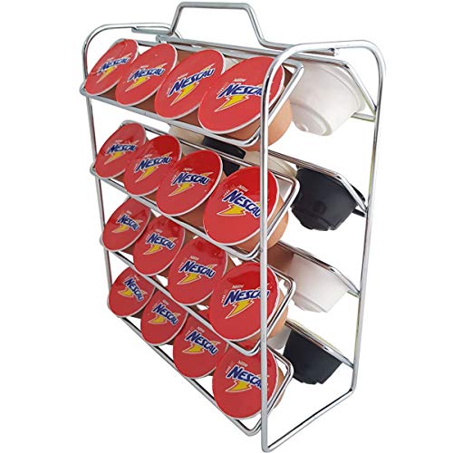 Suporte Aramado Cromado Porta 32 Cápsulas Dolce Gusto Café, Nacional, Hora do Café