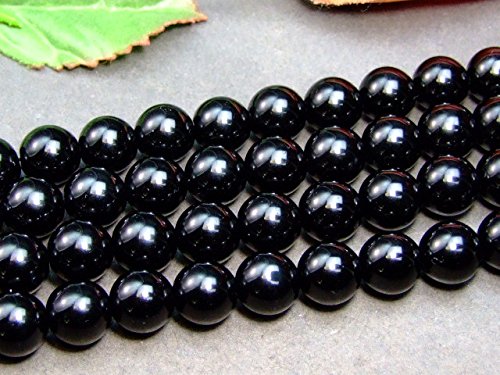 Amazon.co.jp: 4mm～16mm A モリオン 黒水晶 1連39cm 通し針、解説書