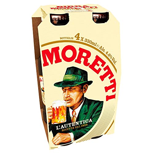 4x Bier Moretti 'Birra Moretti' Bier aus italien, 330 ml Cover