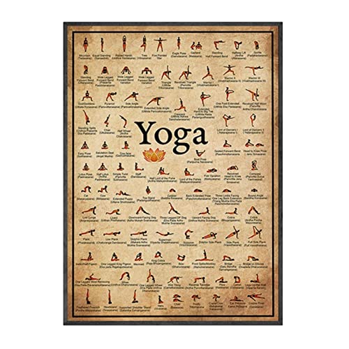 Voiakiu posturas Yoga,asanas Yoga para Entrenamiento Cuerpo Completo | Gimnasio para Aumentar la flexibilidad, Tabla Ejercicios Estiramiento