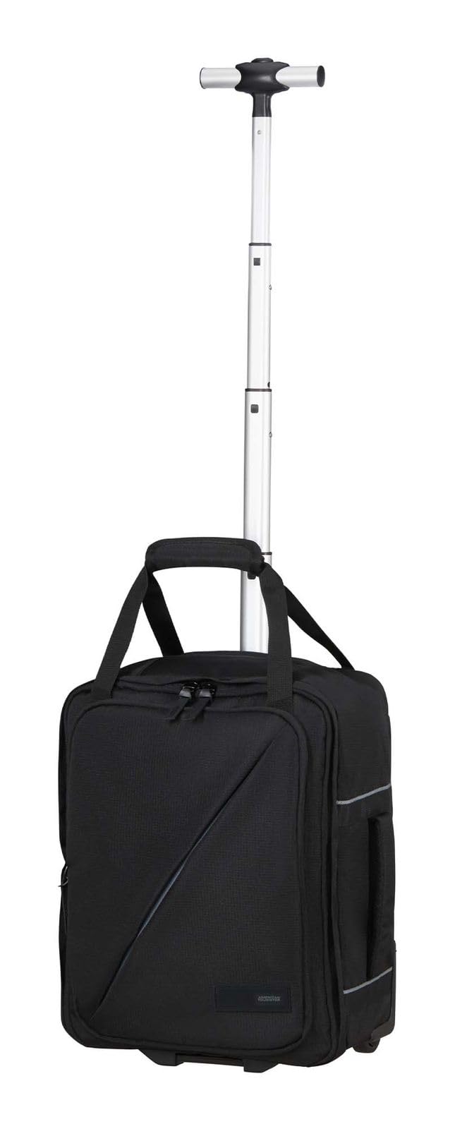 American Tourister Take2Cabin - Ryanair/Wizz Air/Vueling Bolsa de Cabina 40 x 30 x 20 cm, 24,5 l, 1,50 kg, Mochila con Ruedas, Equipaje de Mano, Mochila de Avión MS Bajo Asiento, Negro